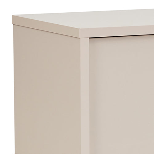 TV Cabinet with Storage Drawer Open Shelve Cabinet MDF in Champagne Colour