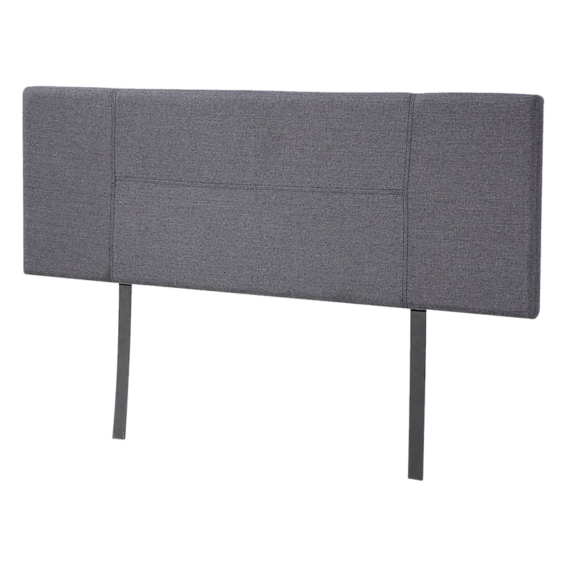 Linen Fabric Queen Bed Headboard Bedhead - Grey