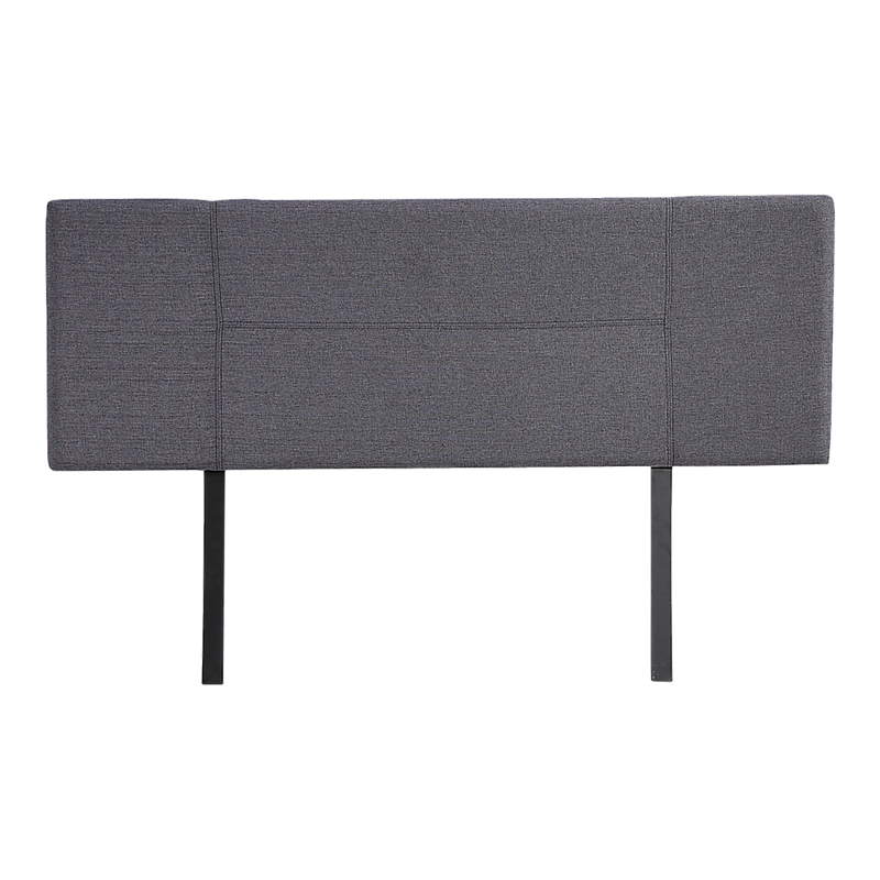 Linen Fabric Queen Bed Headboard Bedhead - Grey