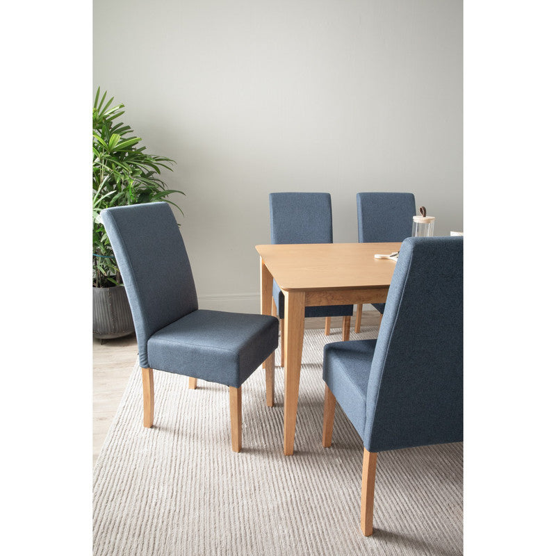 ALLEGRO Dining Table + 6x MESI Dining Chair - 7 Piece Dining Set - Natural