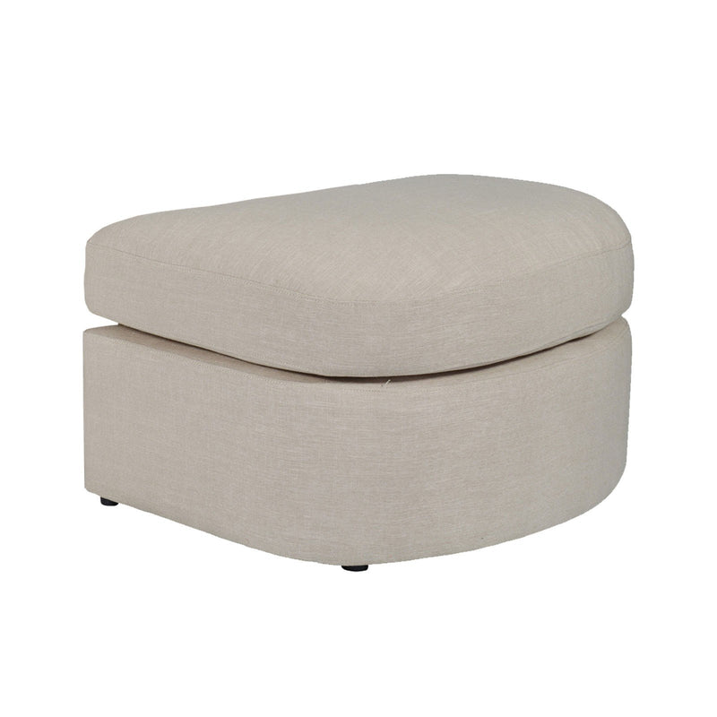 Contemporary Modern Austin Linen Foot Stool Ottoman