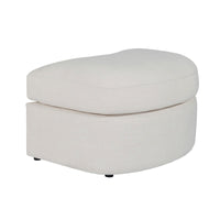 Contemporary Modern Austin Linen Foot Stool Ottoman