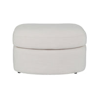 Contemporary Modern Austin Linen Foot Stool Ottoman