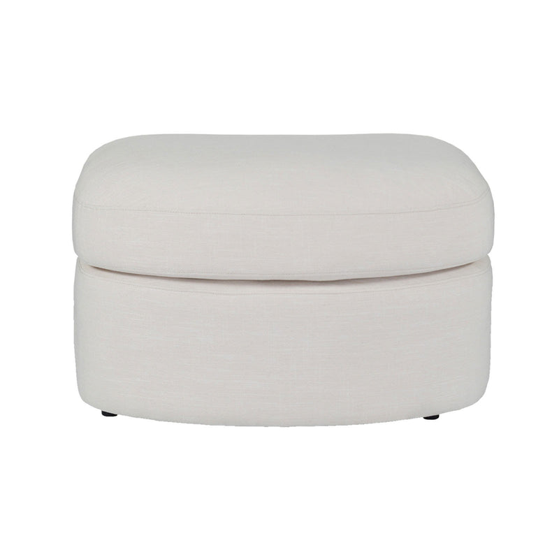 Contemporary Modern Austin Linen Foot Stool Ottoman