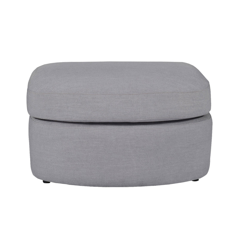 Contemporary Modern Austin Linen Foot Stool Ottoman