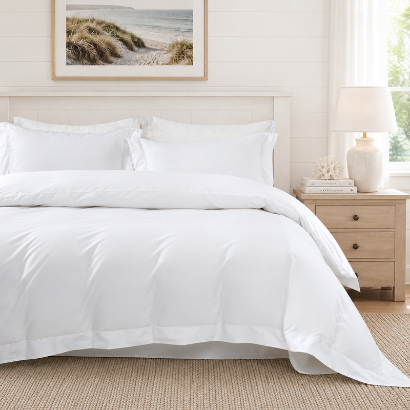 Monalisa Everyday Luxury 100% Premium Cotton 4-Piece Bedding Set – Quilt Cover, Flat Sheet & Pillowcases