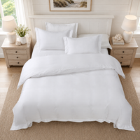 Monalisa Everyday Luxury 100% Premium Cotton 4-Piece Bedding Set – Quilt Cover, Flat Sheet & Pillowcases