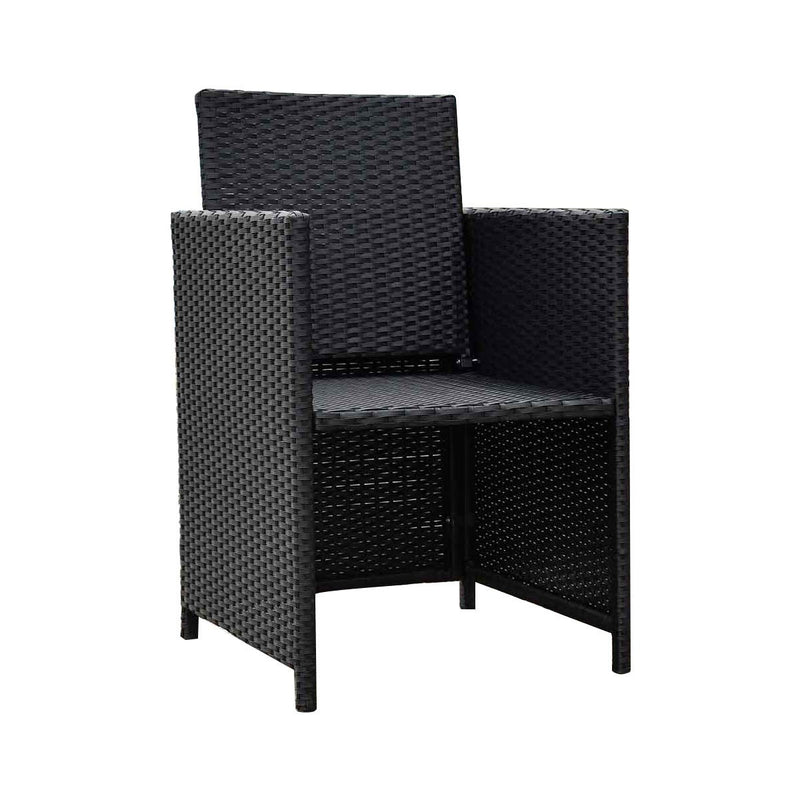 Outdoor Living Havana Wicker Rattan Dining Chair with cushion