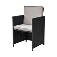 Outdoor Living Havana Wicker Rattan Dining Chair with cushion