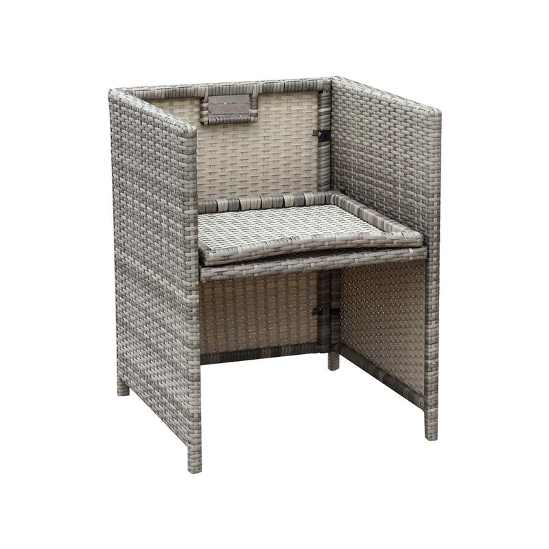 Outdoor Living Havana Wicker Rattan Dining Chair with cushion