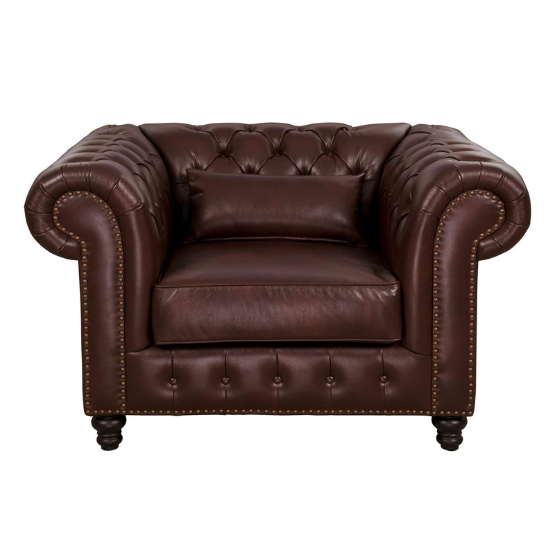 French Provincial Chesterfield Cameron Upholstered Single Lounge Armchair Sofa