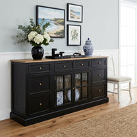Hamptons Sorrento 2 Glass Door Sideboard Buffet