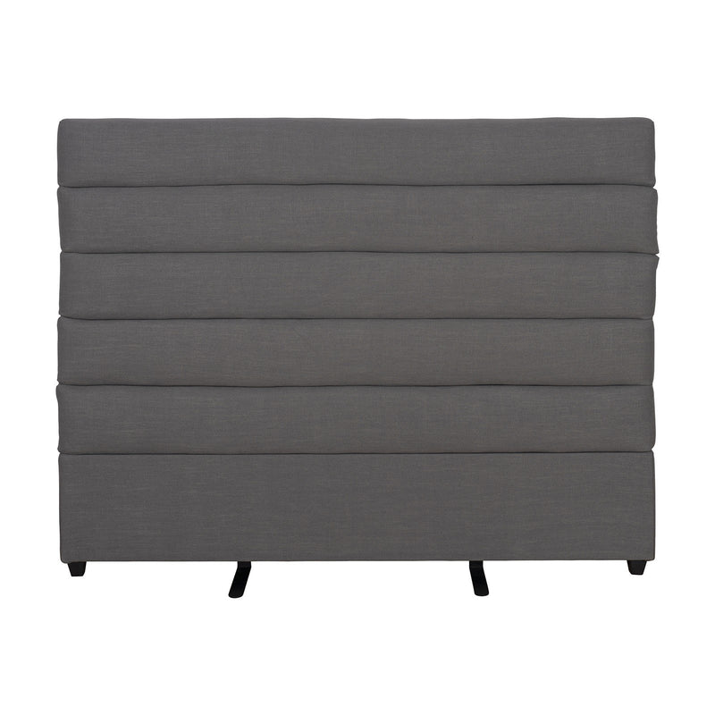 Contemporary Modern Heather Upholstered Queen Bed Headboard