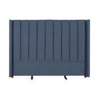 Contemporary Modern Isla Upholstered Winged Queen Bed Headboard