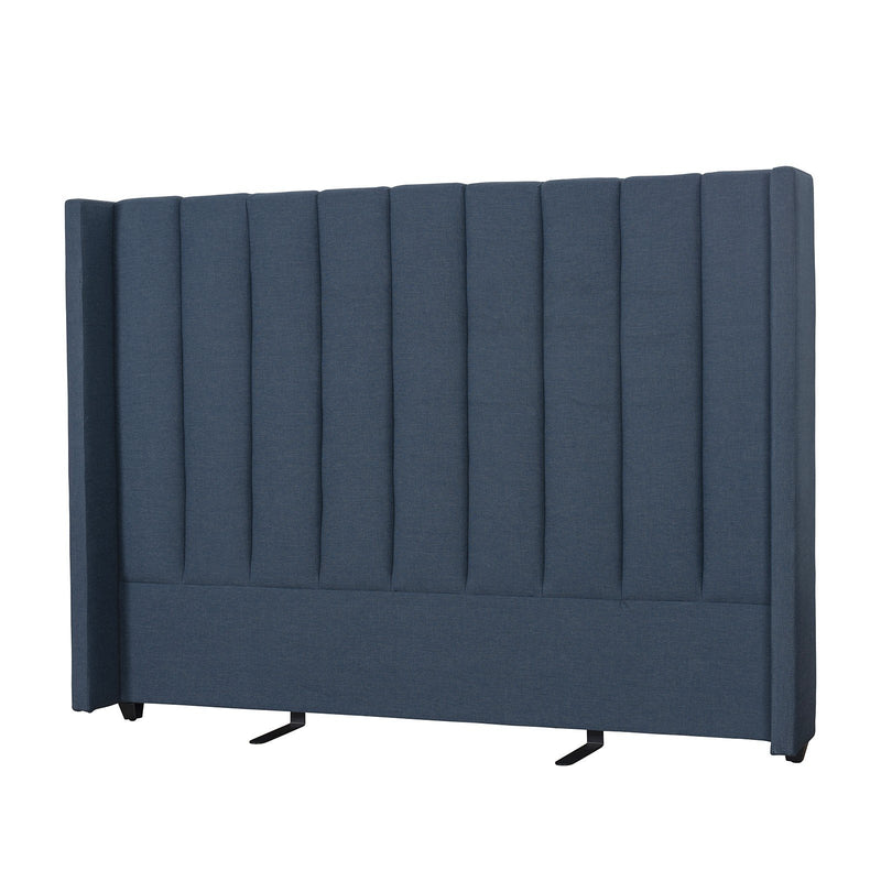 Contemporary Modern Isla Upholstered Winged Queen Bed Headboard