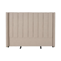 Contemporary Modern Isla Upholstered Winged Queen Bed Headboard