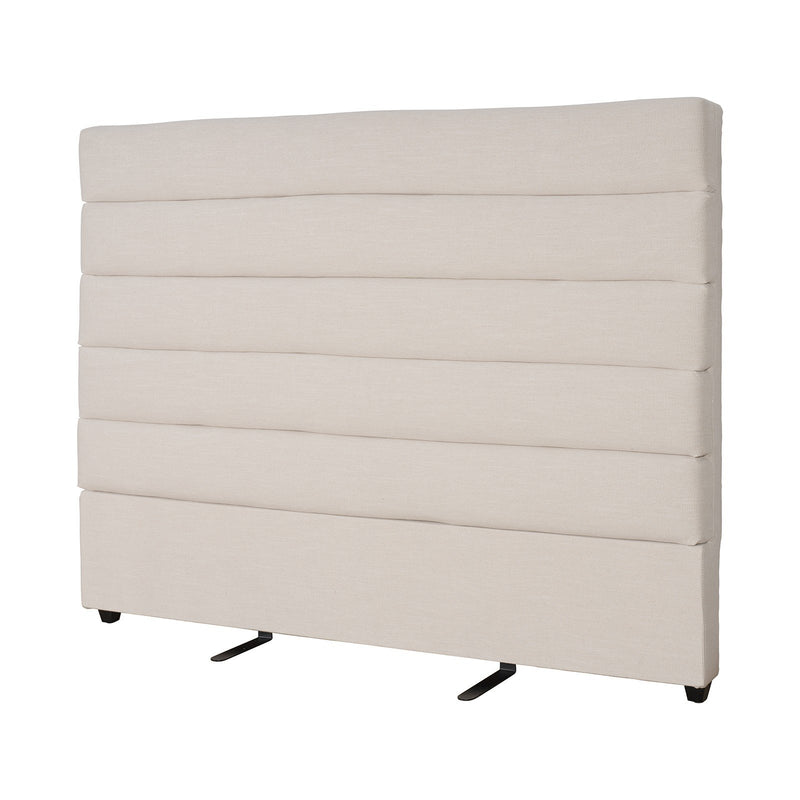 Contemporary Modern Heather Upholstered Queen Bed Headboard