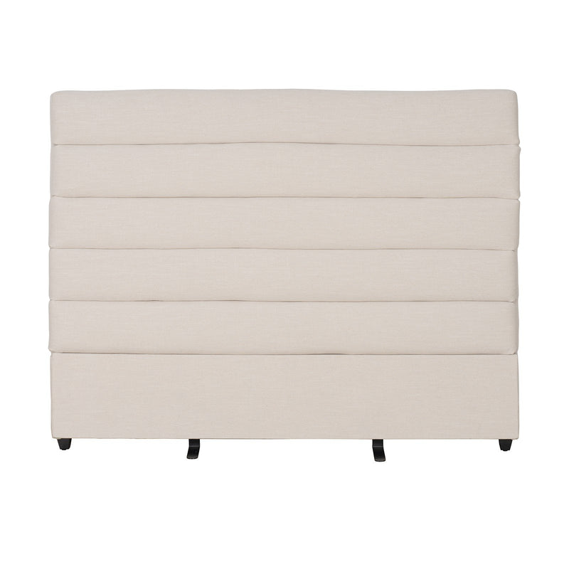 Contemporary Modern Heather Upholstered Queen Bed Headboard