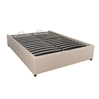 Contemporary Modern Skye Upholstered Storage Gas Lift Queen Bed Base