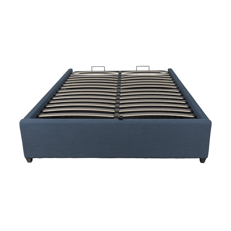 Contemporary Modern Skye Upholstered Storage Gas Lift Queen Bed Base