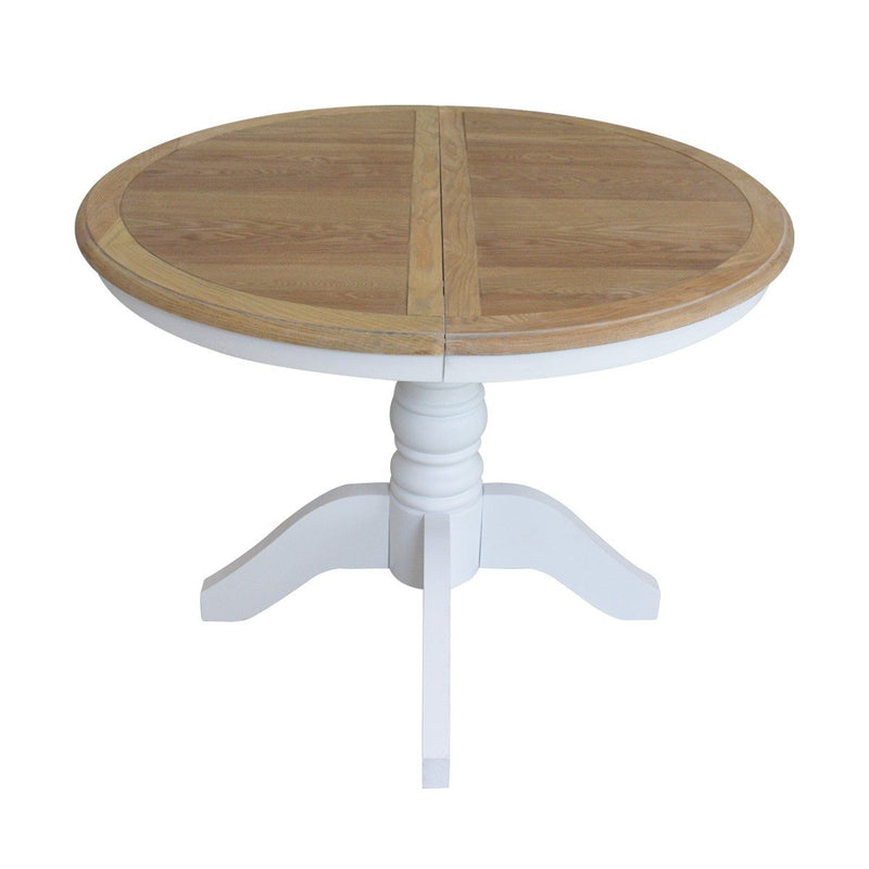 French Provincial Louis Extendable Round Dining Table