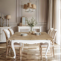 French Provincial Louis Extendable Dining Table