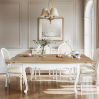 French Provincial Louis Extendable Dining Table