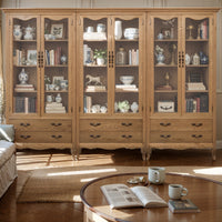 French Provincial Display Cabinet & Bookcase Natural Ash/ Modular Design