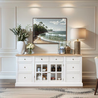 Hamptons Sorrento 2 Glass Door Sideboard Buffet