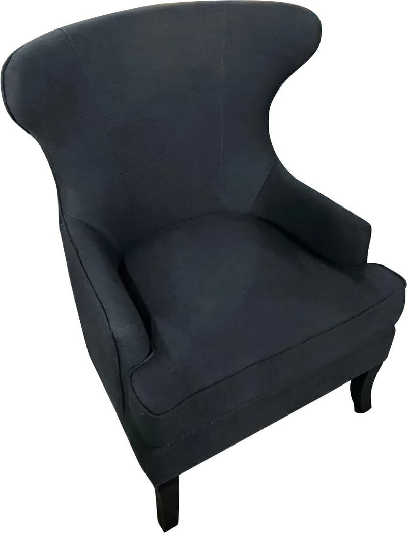 Contemporary Modern Lexter Upholstered Wingback Lounge Armchair Sofa