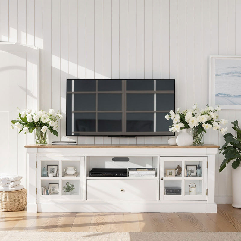 Hamptons Coastal Charm 200cm Entertainment Unit