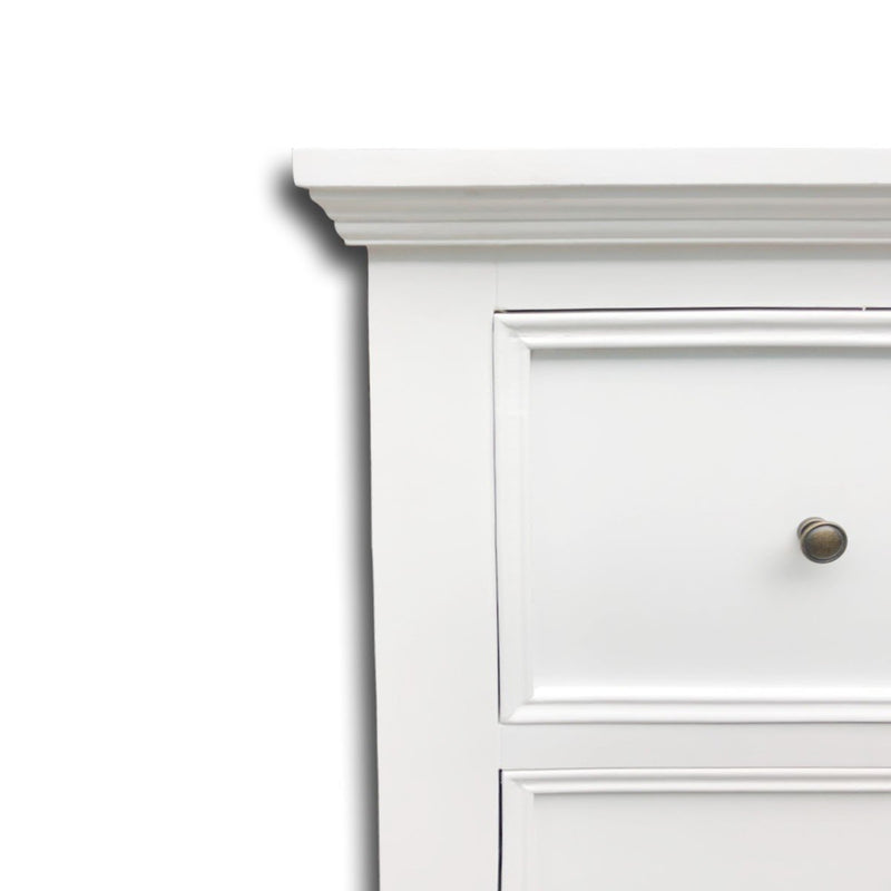 Hamptons Halifax 7 Drawer Chest Tallboy Cabinet