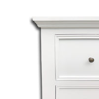 Hamptons Halifax 7 Drawer Chest Tallboy Cabinet