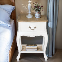 French Provincial Provence Bedside Lamp Table