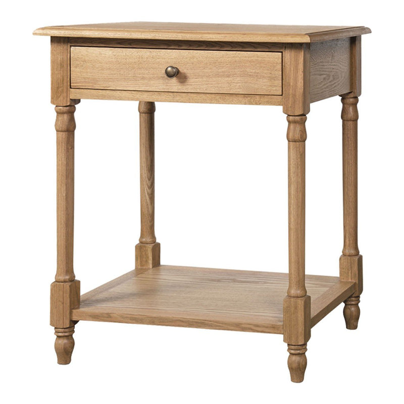 French Provincial Country Bedside Lamp Table