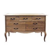 French Provincial Provence 7 Drawer Chest Cabinet