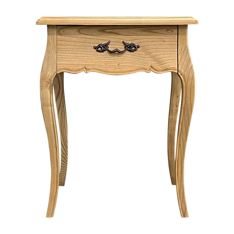 French Provincial Provence 1 Drawer Bedside Table