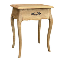 French Provincial Provence 1 Drawer Bedside Table