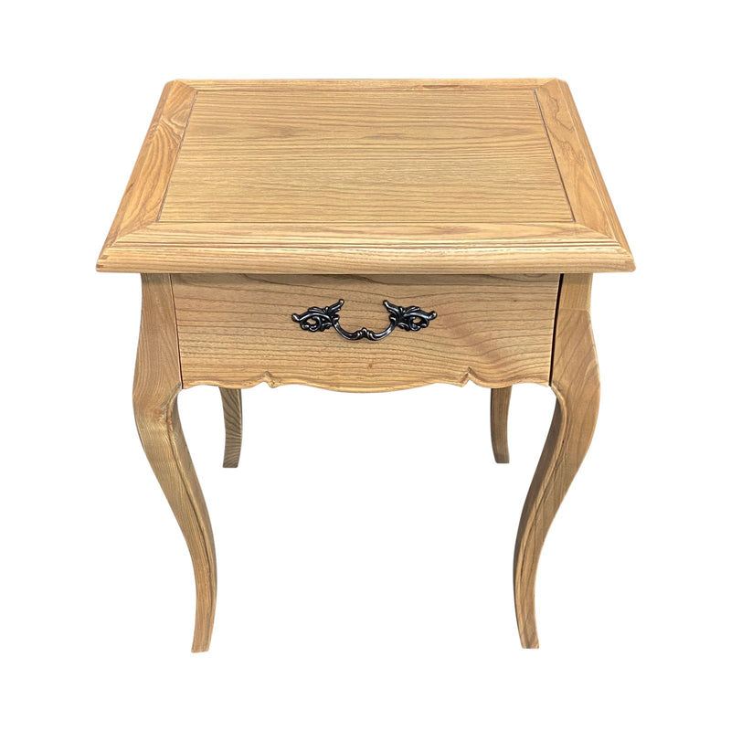 French Provincial Provence 1 Drawer Bedside Table