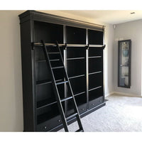 Hamptons Halifax Open Library Bookcase with Ladder