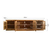 French Provincial Casement TV Entertainment Unit