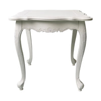 French Provincial Louis Bedside Lamp Table White