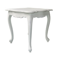 French Provincial Louis Bedside Lamp Table White