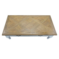 French Provincial Farmhouse Two Drawer Coffee Table