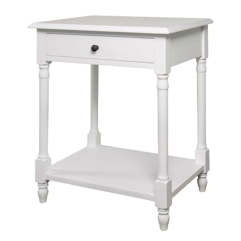 French Provincial Country Bedside Lamp Table