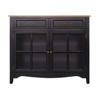 Hamptons Sorrento 2 Glass Door Small Sideboard Buffet