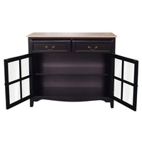 Hamptons Sorrento 2 Glass Door Small Sideboard Buffet