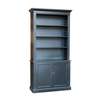 Hamptons Halifax Buffet and Hutch Library Bookcase Cabinet