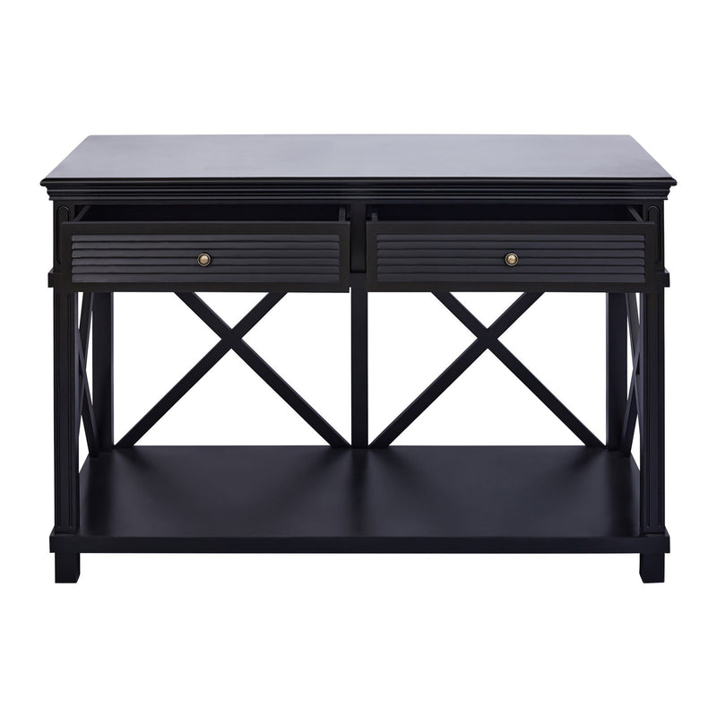 Hamptons Coastal Beach Cross Console Hall Table