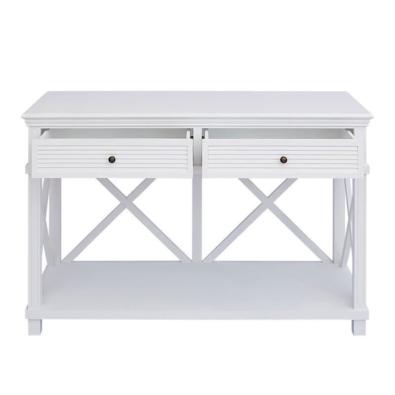 Hamptons Coastal Beach Cross Console Hall Table